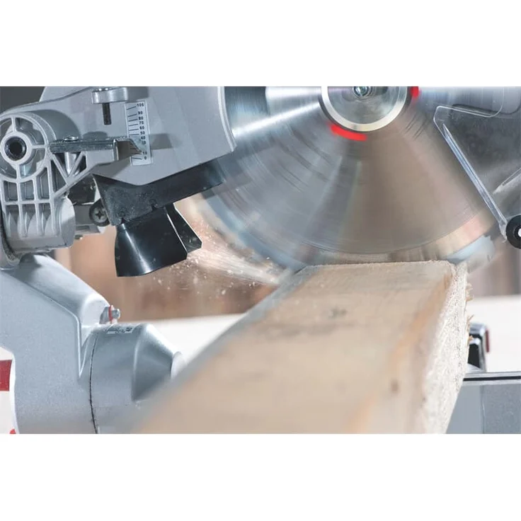 Metabo KGS 216 M Kapp- und Gehrungsäge I Zug- und Kappfunktion, 1500 W, Sägeblatt D 216 mm, Schnittbreite 305 mm, beidseitig schwenkbarer und nach links neigbarer Sägekopf, Laser, LED-Licht 619260000 – Bild 2