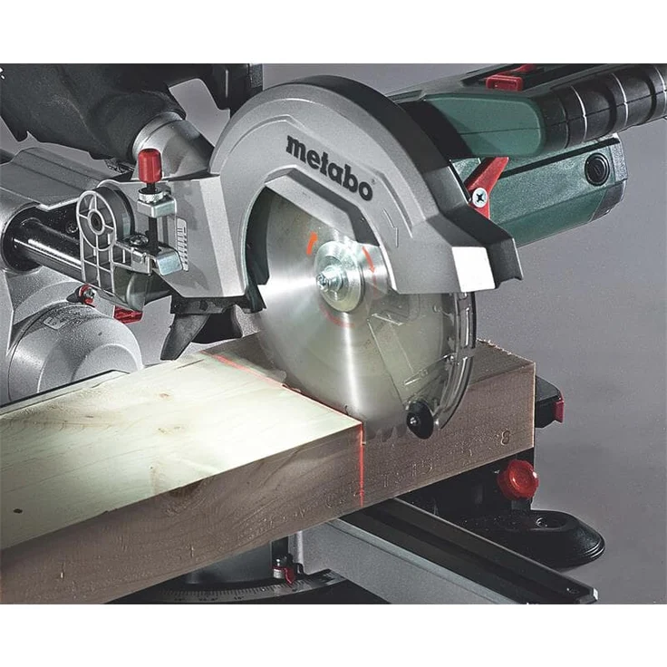 Metabo KGS 216 M Kapp- und Gehrungsäge I Zug- und Kappfunktion, 1500 W, Sägeblatt D 216 mm, Schnittbreite 305 mm, beidseitig schwenkbarer und nach links neigbarer Sägekopf, Laser, LED-Licht 619260000 – Bild 3