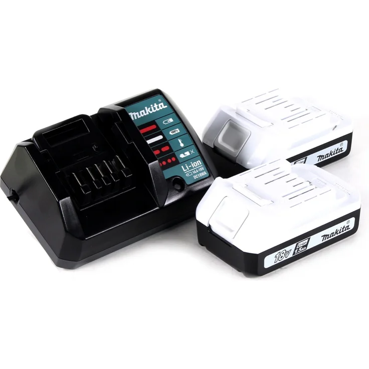 Makita HP457DWE10 - 18V G-Serie Akku-Schlagbohrschrauber (2 x 1,5 Ah) mit Ladegerät und 74-tlg. Zubehör-Set im Werkzeugkoffer – Bild 4