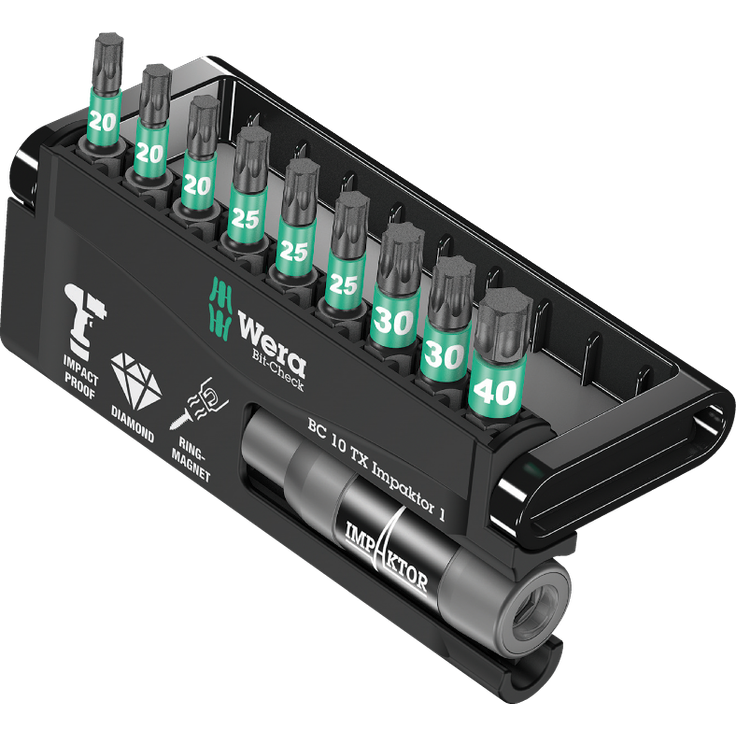 Wera Bit-Sortiment, Bit-Check 10 TX Impaktor 1, 10-teilig, 05057688001 - Preisvergleich