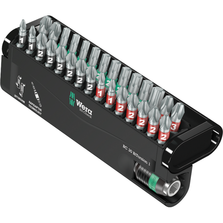 Wera 05057430001 Sortiment, Bit-Check BiTorsion 1, 30-teilig, Stück