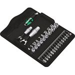 Wera 05135918001 Kraftform Kompakt Zyklop Mini 2 Bit-Ratschen-Satz, Schwarz, Chrom, Grün, 27 Stück