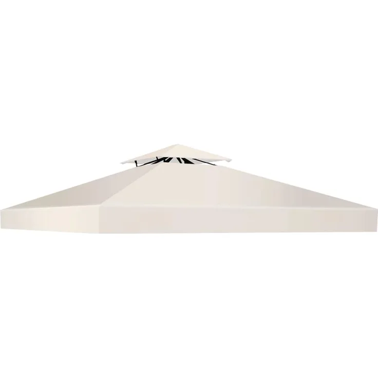 COSTWAY Pavillon-Schutzhülle Dachplane für Pavillon beige