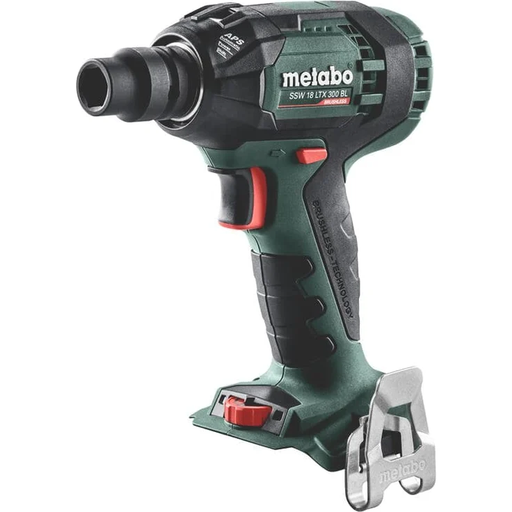 Metabo Akku Schlagschrauber SSW 18 LTX 300 BL (ohne Akku, 18 V, Max. Schraubengröße M18, Max. Drehmoment 300 Nm, Drehmomentstufen 12, mit Koffer) 602395840 – Bild 2