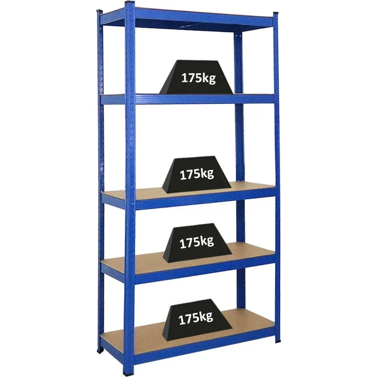 PROREGAL® Schwerlastregal Ragnar, HxBxT 180-200x90-120x40-50cm, Fachlast 175kg, pulverbeschichtet – Bild 1