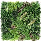 Floordirekt Pflanzenwand Hera, Kunstpflanzen-Panel 100 x 100 cm, erweiterbar mit Klick-System для Innen- und Außenbereiche