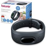 Beurer EC 70 Notfallarmband, 24h Notrufservice, Made in Germany, automatische Sturzerkennung, bis zu 3 Wochen Akkulaufzeit, Kontaktierung von Notfallpersonen oder Notrufdienst, Standortbestimmung