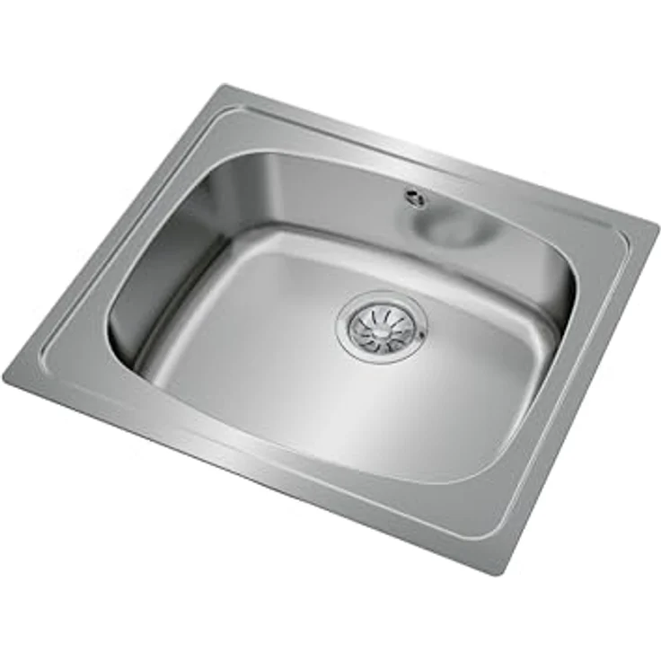 Teka Universe Spüle 60TXP1C, Edelstahl poliert, 1 x Behälter, Ablaufgarnitur mit Korb 3½" – Bild 3