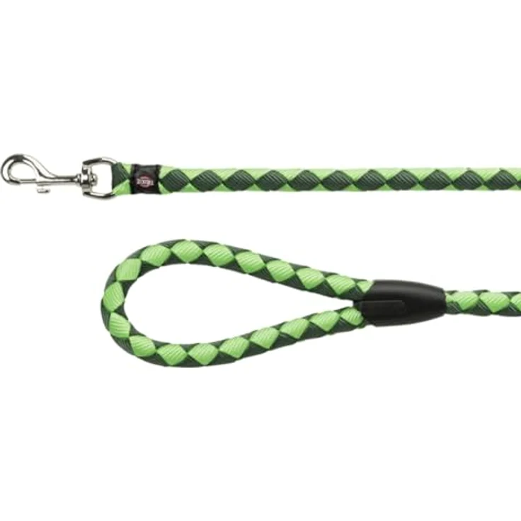 TRIXIE Hundeleine Cavo Leine S–M, 1,00 m ø 12 mm in waldgrün/apfel - kurze Führleine für den Hund mit guter Kontrolle - für kleine bis mittelgroße Hunde - 143419 – Bild 2