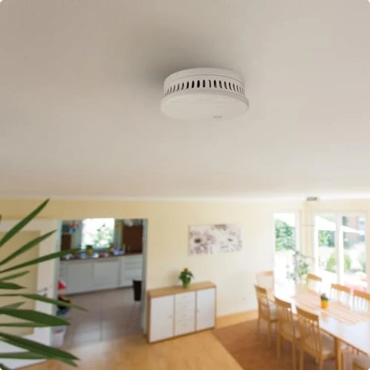ABUS RWM90 Rauchwarnmelder, batteriebetriebener Rauchmelder mit 5 Jahre Batterie, für Räume bis 40 m², 85 dB Alarm – Bild 6