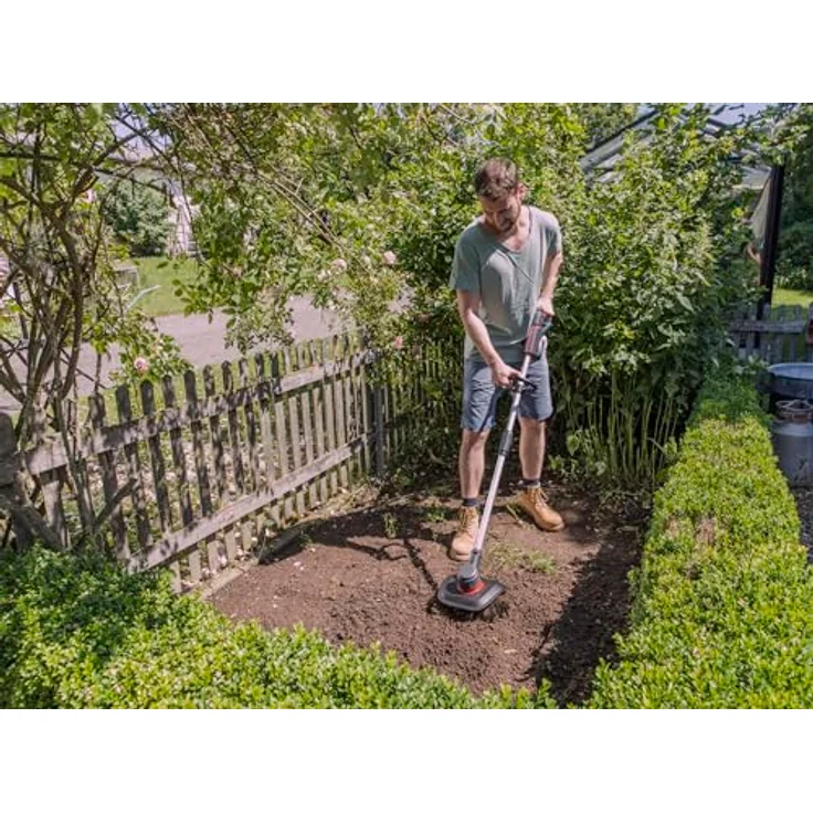 Al-Ko Akku-Motorhacke TLD 1820, Gartenpflege mit 4-Stern-Metallmessern, 20 cm Arbeitsbreite, 18 V/2,5 Ah Akku und Ladegerät im Set – Bild 2