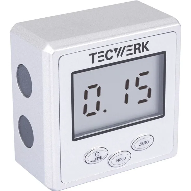 NORDWEST Winkelsensor 0-90 Grad, digitaler Winkelmesser mit 0,05° Genauigkeit, großer LCD-Anzeige und Magnetpunkten