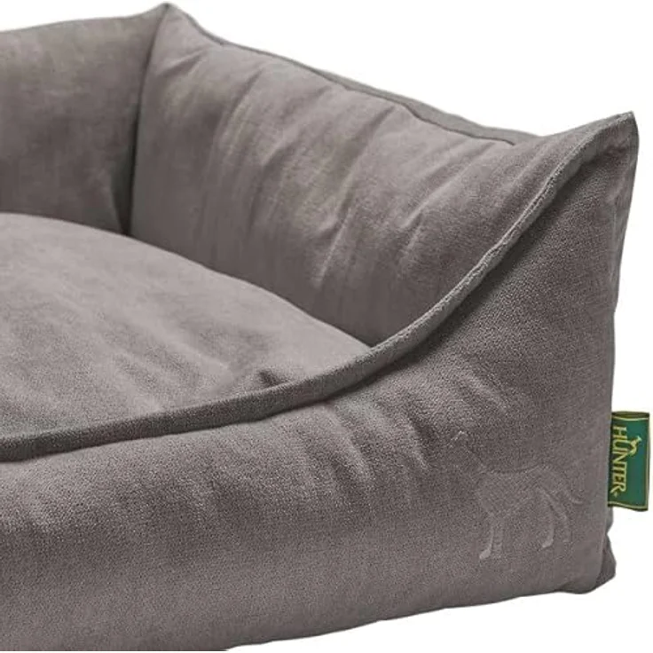 HUNTER EIBY Hundesofa, schmutzabweisend, Easy CLEAN-Technologie, pflegeleicht, S, grau – Bild 3