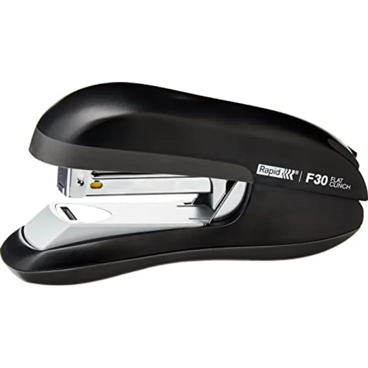 Rapid 23256500 Flachheftgerät (30 Blatt, ABS-Kunststoff, Metall, Gummiboden, F30) schwarz
