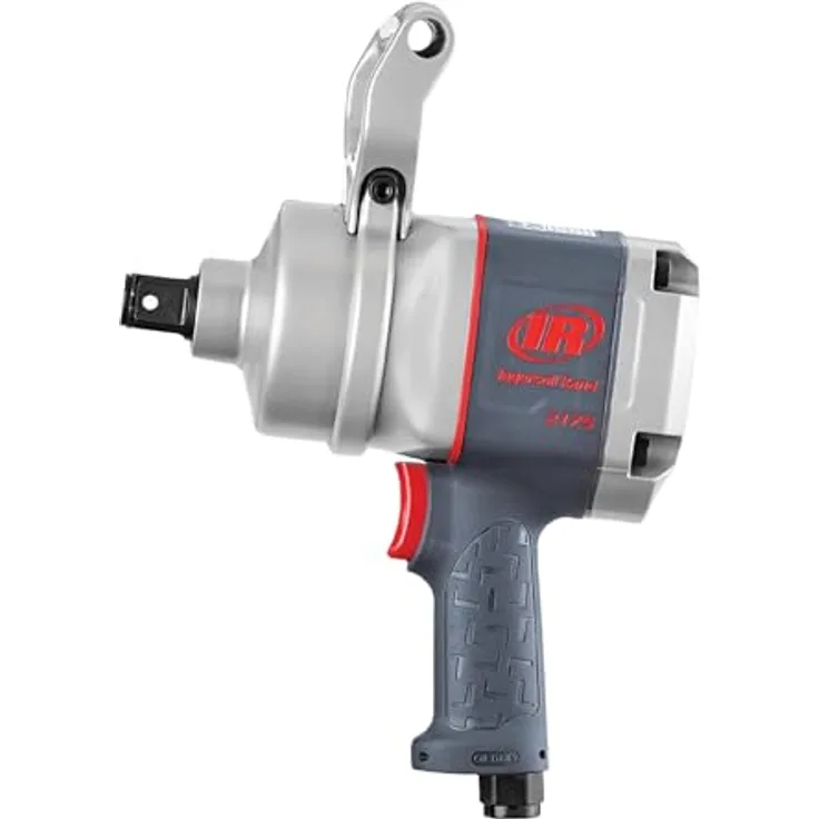Ingersoll-Rand Druckluft Schlagschrauber 2175MAX, 2,5 cm, max. 600 m lbs, grau mit 360 Grad verstellbarem Pistolengriff und umgekehrtem Drehmoment