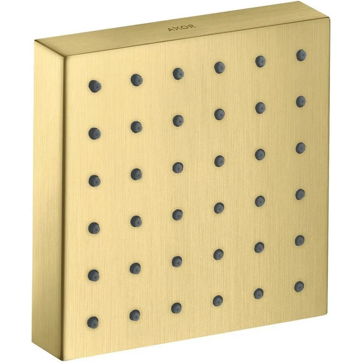 hansgrohe Duschsystem Axor ShowerSolutions, Höhe 12 cm, 1 Strahlart(en), Brausemodul Unterputz - Brushed Brass