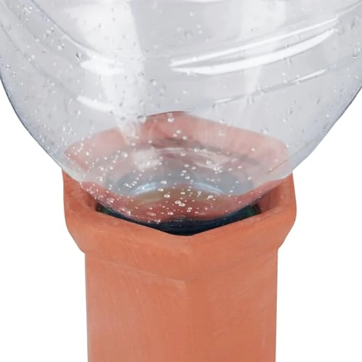 relaxdays Bewässerungssystem Tonkegel 6er Set, automatisches Pflanzensystem aus Terrakotta für PET-Flaschen bis 1,5 l – Bild 6
