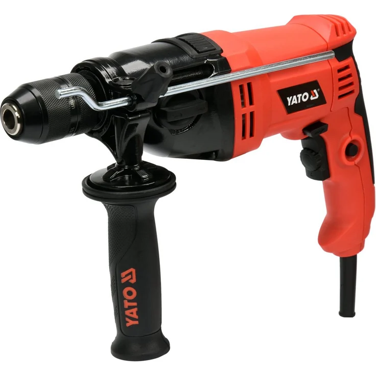 Yato Schlagbohrmaschine 850W, 2-Gang-Getriebe, 0-2800 U/min, präzises 13 mm Futter, 240 V