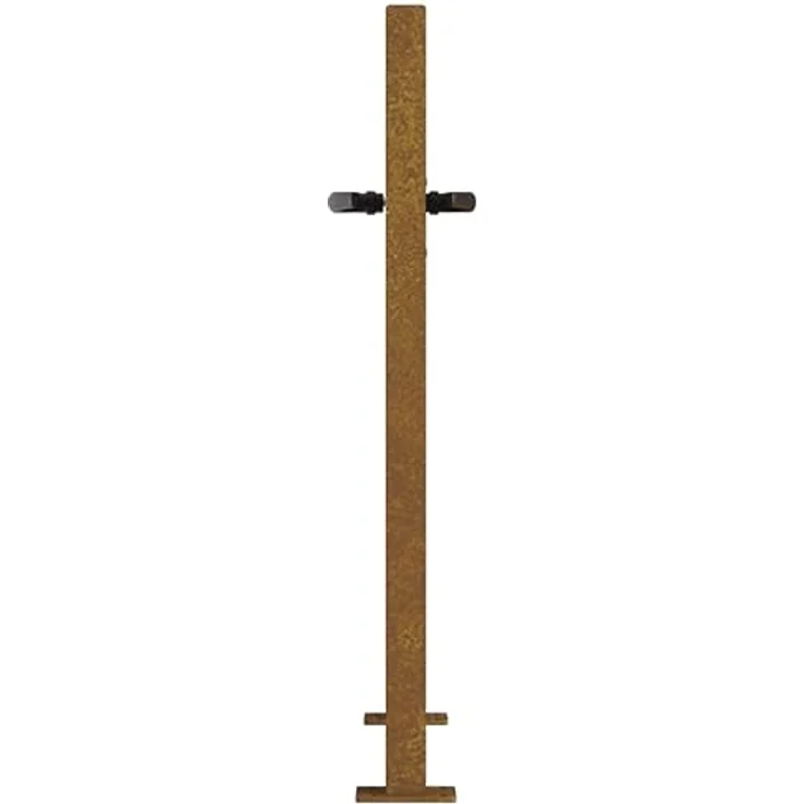 vidaXL Gartentor Gartentor 105x80 cm Cortenstahl Baum-Design Abschließbar Zauntor in Rostig – Bild 5