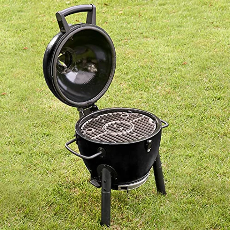 Char-Griller E6714 Akorn Jr Kamado Kooker Charcoal Holzkohlegrill, Black – Bild 2