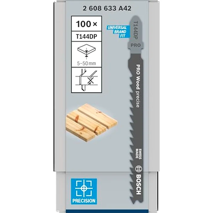 Bosch Zubehör 2608633A42 Stichsägeblatt T 144 DP (100 Stück) – Bild 2