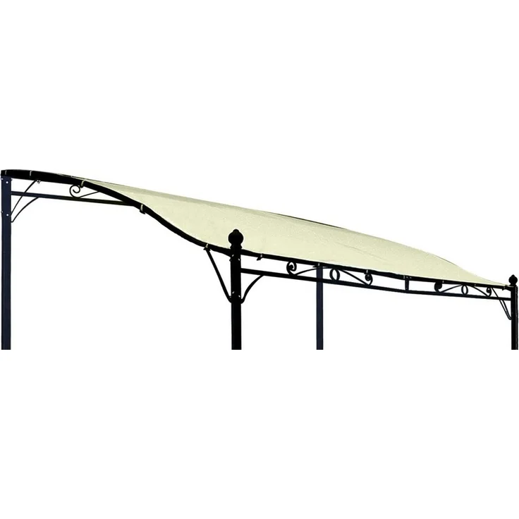 DEGAMO Pavillon-Ersatzdach MANTOVA-XL, 300x300cm, wasserdicht, PVC-beschichtet, ecru