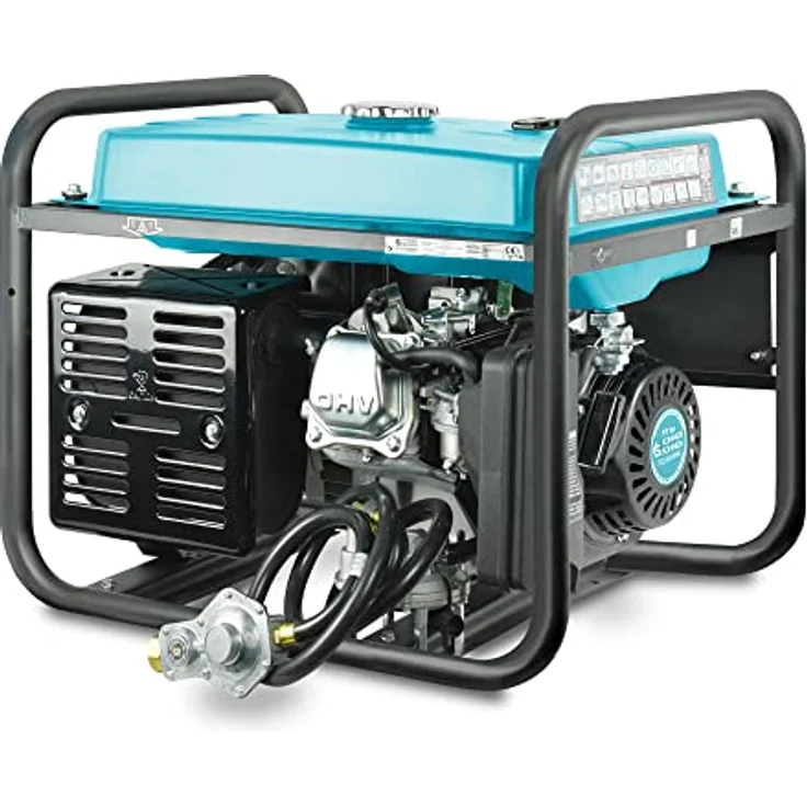 Könner & Söhnen LPG/Benzin-Generator KS 9000E G Notstromaggregat mobiler Generator, Gas-Benzin-Hybrid-Generator mit Stahlbehälter – Bild 7
