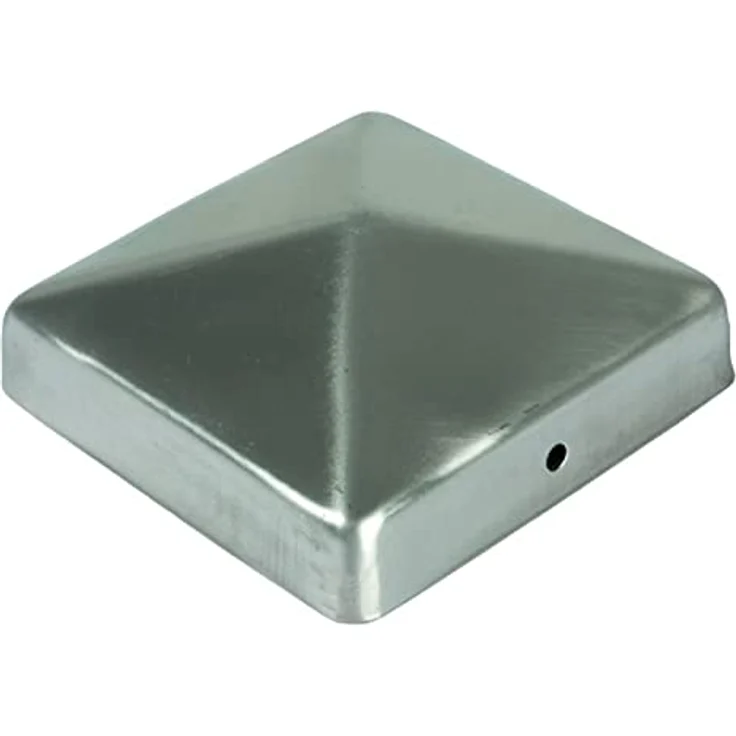 10x Edelstahl Pfostenkappe Pyramide 71x71mm Zaunkappe Zierkappe Pfahl Zaun Kappe – Bild 2