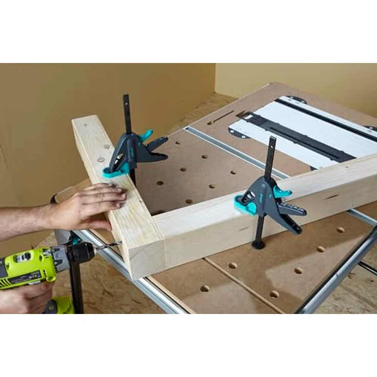 Wolfcraft Schraubstock PRO 65-150-W Werktischspanner, mit 360° drehbarer Backe und Spannweite von 65-150 mm – Bild 4
