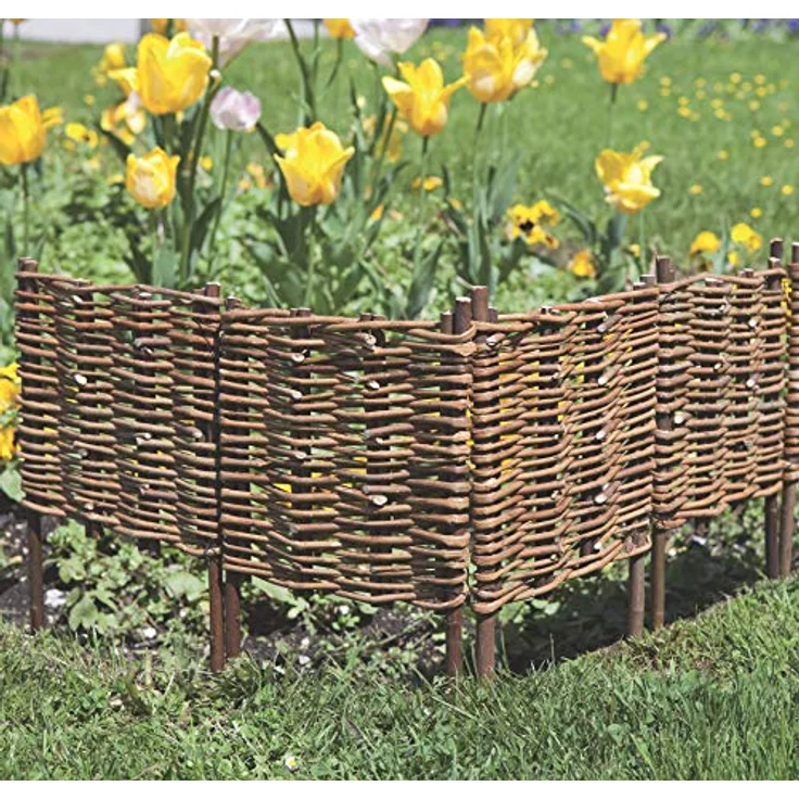 Beeteinfassung Weide gerade, 35 x 100 cm – Bild 4