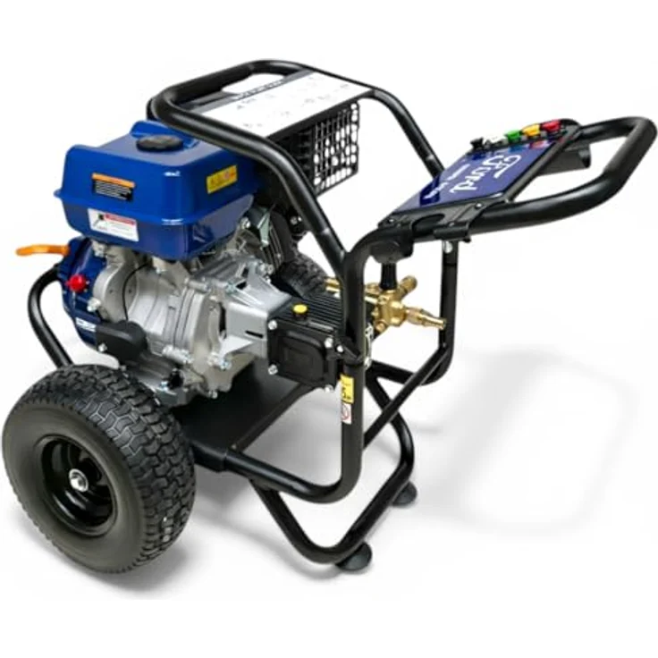 DeTec Hochdruckreiniger Ford Benzin 13 PS, 303 bar, 420 cm³ Annovi Reverberi Pumpe + Dreckfräse, 15 m Schlauch – Bild 5