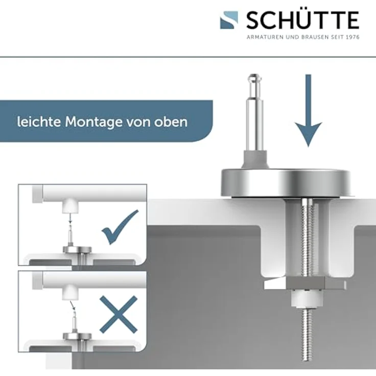 Schütte WC-Sitz Duroplast D-Form, mit Absenkautomatik und Schnellverschluss, weiß – Bild 4