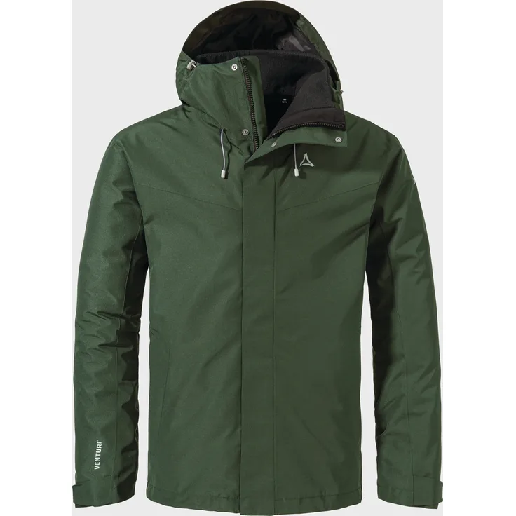 Schöffel Doppeljacke Hiking 3in1 Jacket Style Okere MNS, Wassersäule 10.000 mm, atmungsaktiv, schwarz