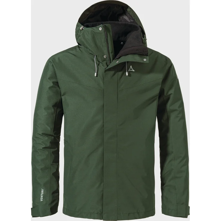 Schöffel Doppeljacke Hiking 3in1 Jacket Style Okere MNS, Wassersäule 10.000 mm, atmungsaktiv, schwarz