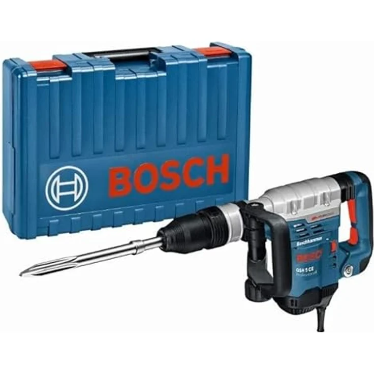 Bosch Professional GSH 5 Schlaghammer mit SDS max Koffer, Zusatzhandgriff, 1 x Spitzmeißel 280mm 7,5 J 1100 W – Bild 6