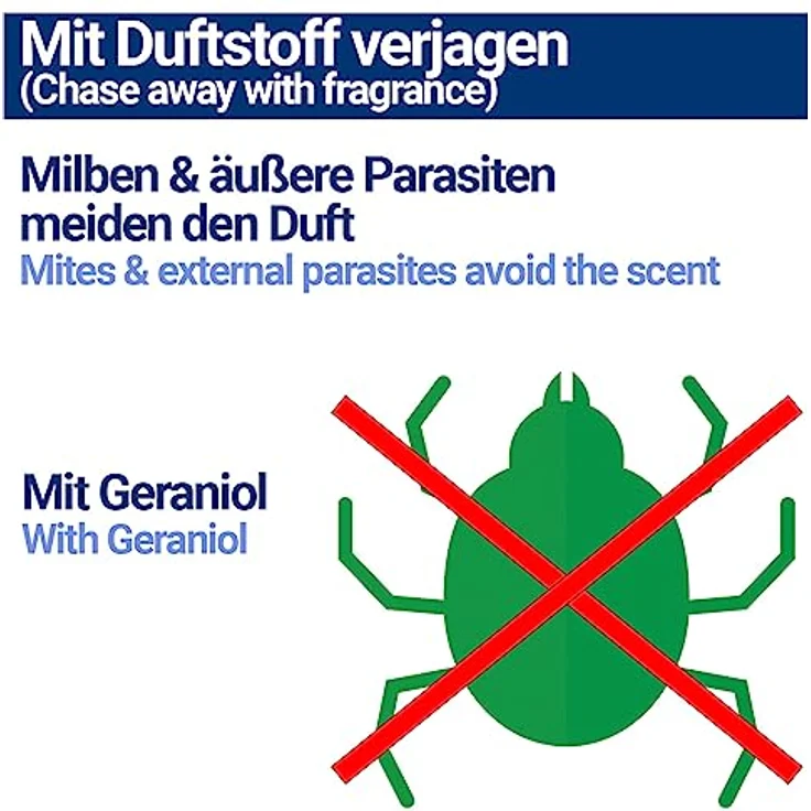 BMUT 1000ml Milbenspray für Geflügel, sofortiger und langfristiger Schutz gegen Parasiten, wasserbasierte Formel mit ätherischen Ölen, Made in Germany – Bild 4