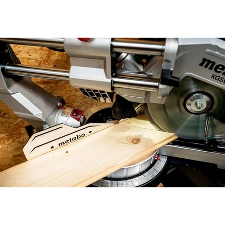 Metabo Kappsäge KGSV 254 MC, variable Drehzahl, beidseitige Sägekopfneigung, integrierte Spanabsaugung, inkl. Sägeblatt und Zubehör – Bild 7