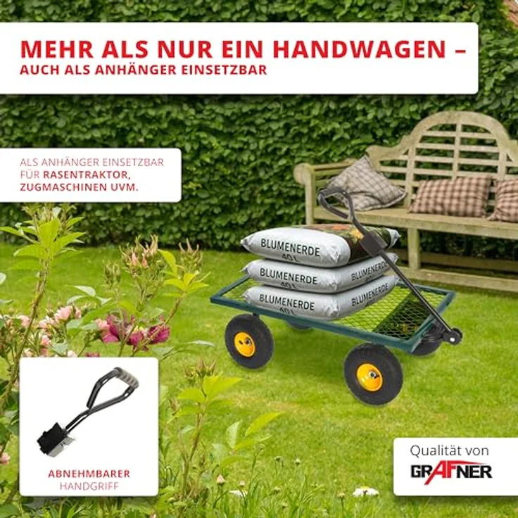 Grafner Gartenwagen Transportwagen 550 kg GW10740 – Bild 8