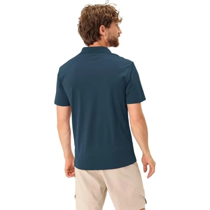 Vaude Essential Herren Shirt, Blau, atmungsaktiv, schnell trocknend, reguläre Passform, nachhaltig produziert – Bild 4