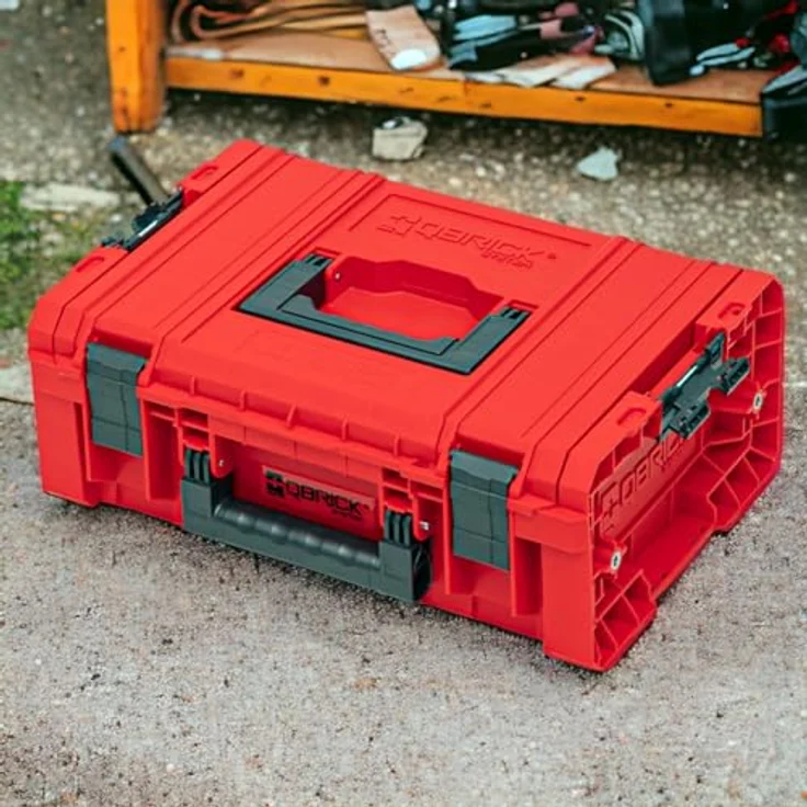 QBRICK System Werkzeugkoffer Qbrick System PRO Technician Case 2.0 RED ULTRA HD Custom 450x332x171, Robuster Werkzeugkoffer für Profis in Rot – Bild 5