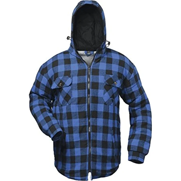 Thermohemd Alberta Gr.XL blau/schwarz kariert CRAFTLAND – Bild 2
