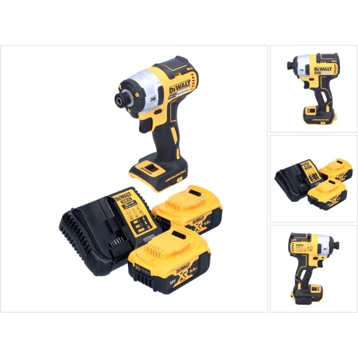 DeWalt DCF 887 P2 Akku Schlagschrauber, 18 V 205 Nm, bürstenlos, inkl. 2x 5,0 Ah Akkus und Ladegerät