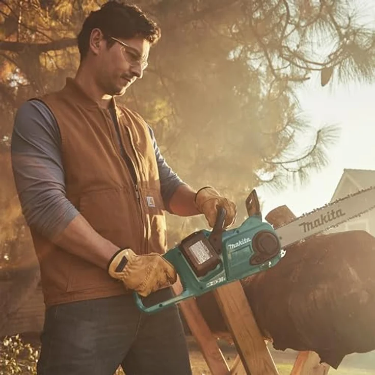 Makita P-84626 Cow Driver Lederhandschuhe, Größe M, echtes Leder, wasser- und ölbeständig, atmungsaktiv, braun – Bild 3
