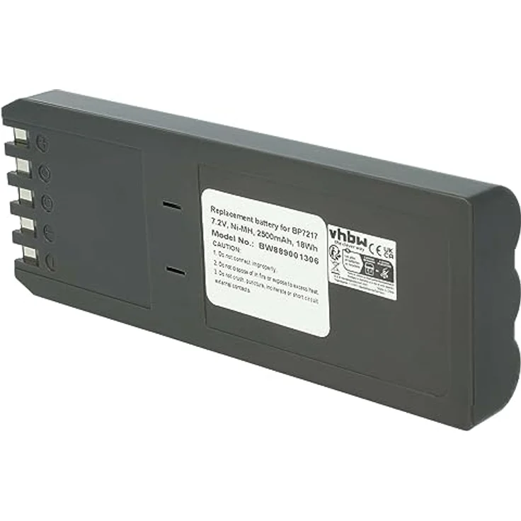 vhbw Akku kompatibel mit Fluke DSP100, DSP2000 Messgerät (2500mAh, 7,2V, NiMH) - Leistungsstarker Austausch-Akku für Messtechnik – Bild 3