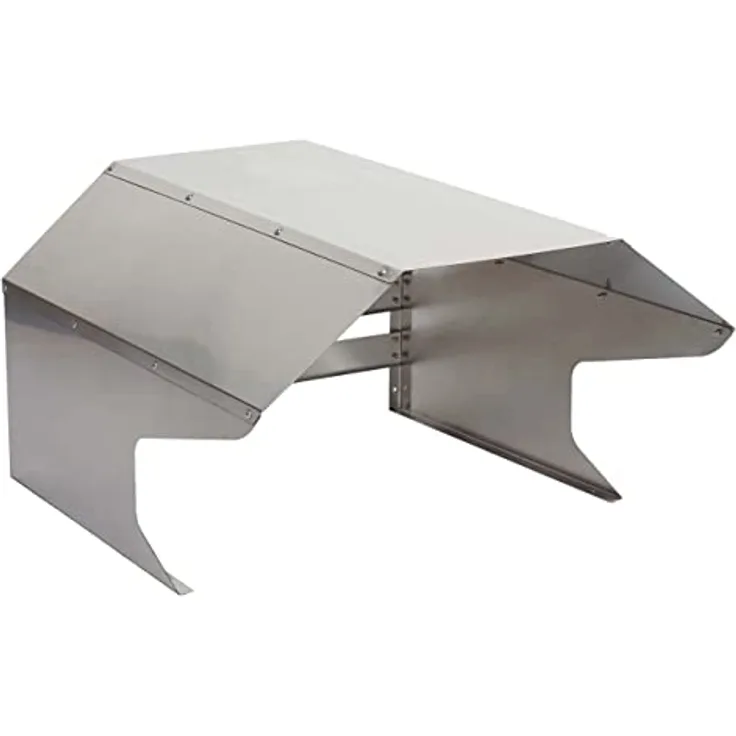 Proregal Mähroboter-Garage, wetterfeste Edelstahl-Garage (L 70 x B 60 x H 41 cm) für Mähroboter und Ladestation, silbergrau