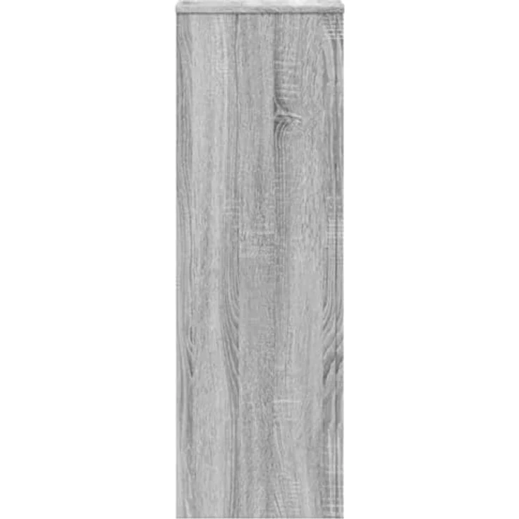 vidaXL Blumenständer Pflanzenständer Grau Sonoma 33x33x100 cm Holzwerkstoff, Stabile Oberplatte und Zeitloses Design – Bild 5