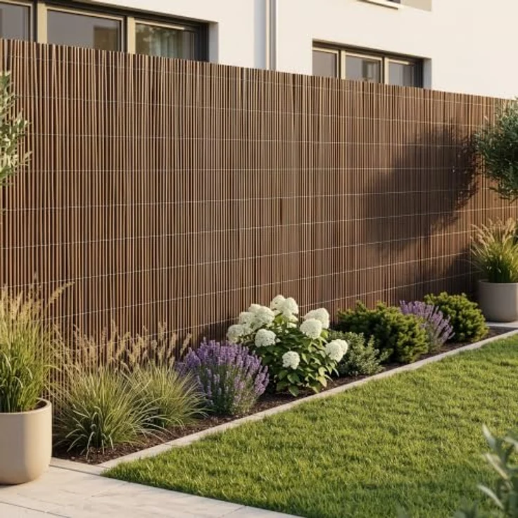 casa.pro Weidenmatte Hyssna 180 x 500 cm, Natürlicher Sichtschutz für Gartenzaun, Pflegeleicht und langlebig – Bild 1