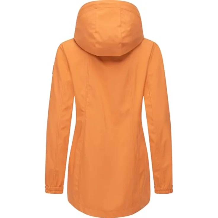 Ragwear Zuzka Sport, Damen Übergangsjacke, wasserdicht und atmungsaktiv, Orange, 4XL – Bild 3
