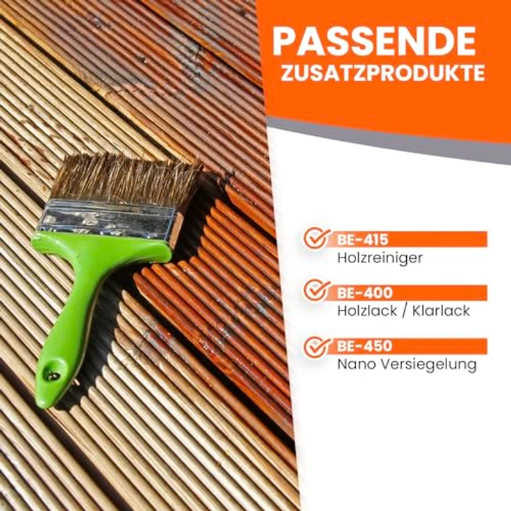 BEKATEQ Douglasien Öl 2,5l farblos, Holz-Öl für innen & außen, Leinöl-Firnis für Holzschutz & Holzimprägnierung, wasser- & schmutzabweisend – Bild 4