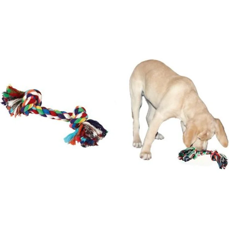 Kerbl Zahnknoten aus Baumwolle, ca. 48 cm / ca. 440 g – Bild 2